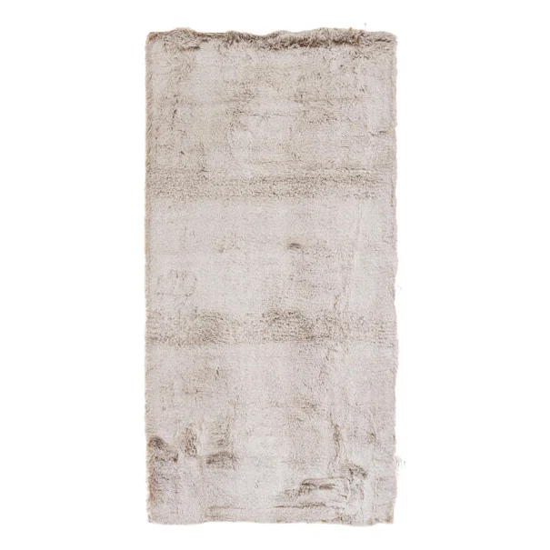 Χαλί Διαδρόμου Γούνινο (67x140) Royal Carpet Bunny Canvas Brown