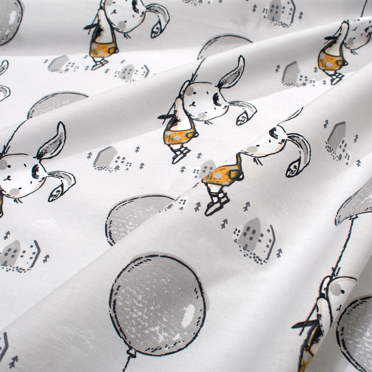 Πάπλωμα Μονό (160x240) Dimcol Floating Bunny 715 Grey