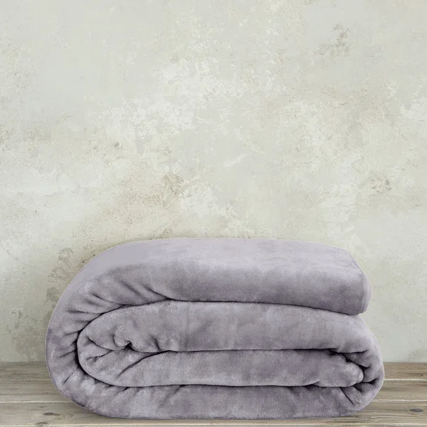 Κουβέρτα Βελουτέ Ημίδιπλη (180x220) Nima Bed Linen Coperta Smoky Lilac