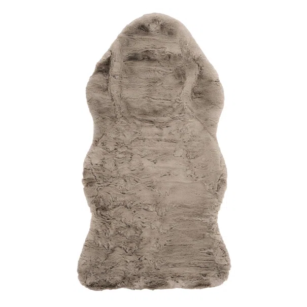 Χαλί Διαδρόμου Γούνινο (80x150) Polcarpet Rabbit Animal Shape Beige