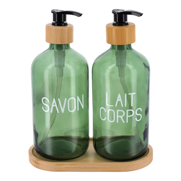 Dispenser Μπάνιου 500ml (Σετ 3τμχ) T-D Accessories Green 6815140