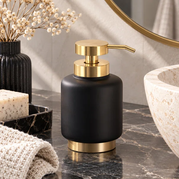 Dispenser Μπάνιου 450ml (Φ9x15.3) T-D Arusha Black 62211103