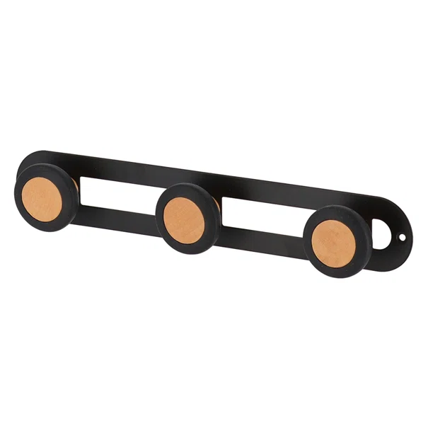 Κρεμάστρα Τοίχου 3 Θέσεων (30x5x3.5) T-D Hook Black 9036103