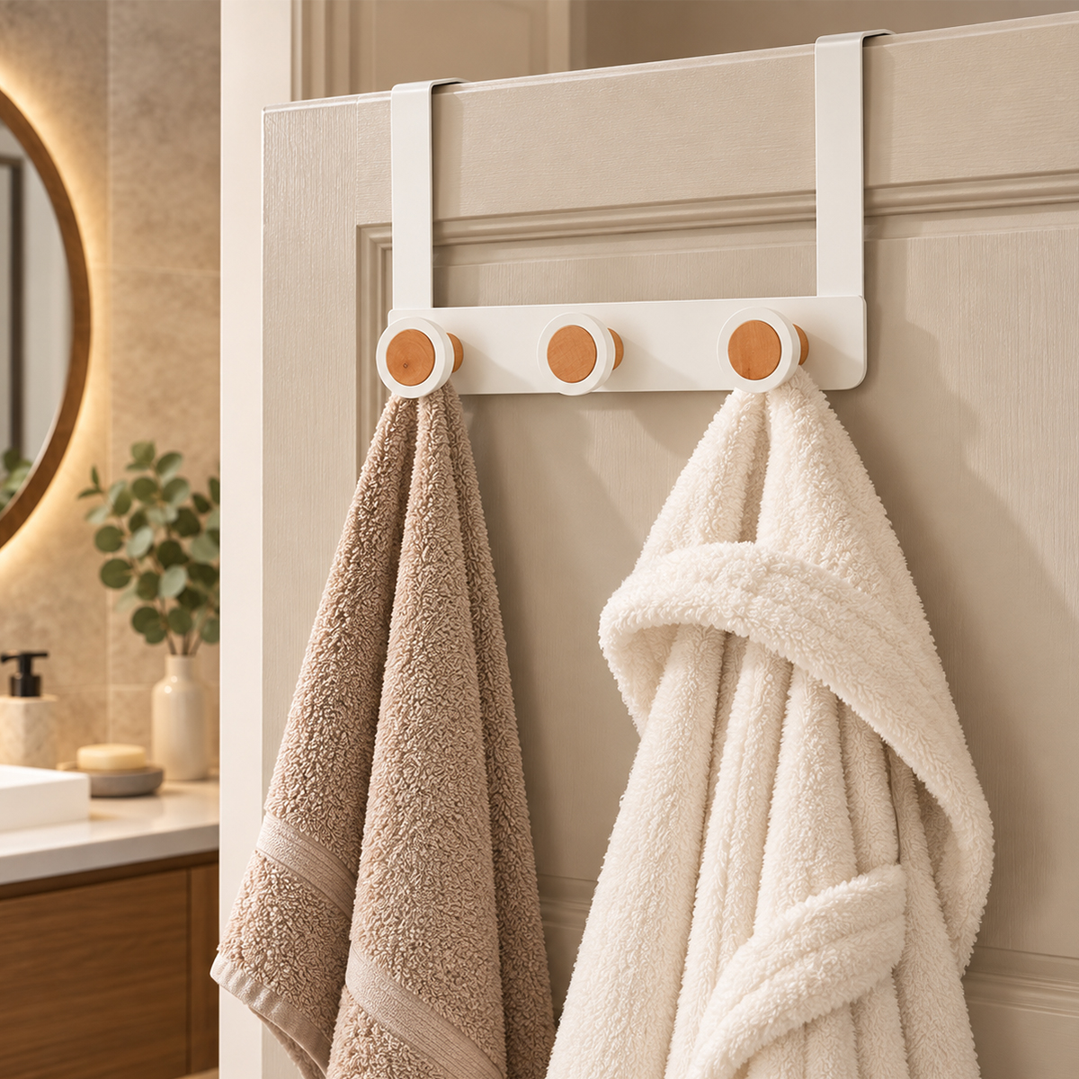 Κρεμάστρα Πόρτας 3 Θέσεων (30x8.3x20) T-D Hook White 9038100