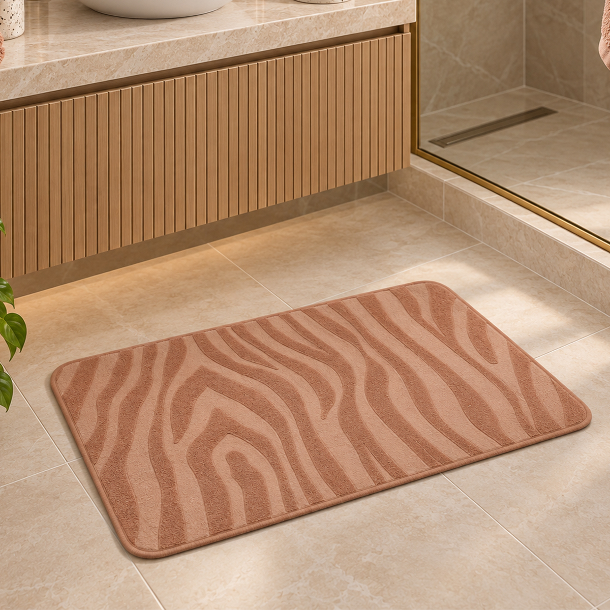 Πατάκι Μπάνιου (45x75) T-D Zebra Cappuccino 7761166