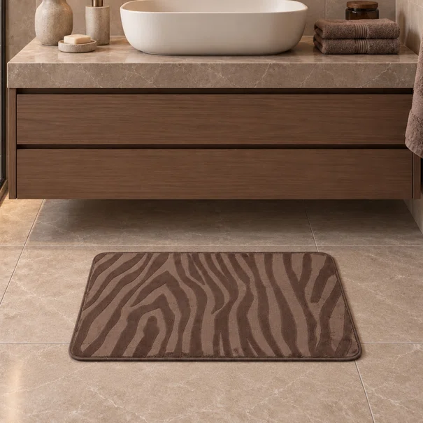 Πατάκι Μπάνιου (45x75) T-D Zebra Taupe 7761165