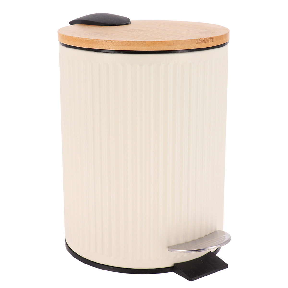 Κάδος Απορριμμάτων Μπάνιου (Φ17x23) T-D 3lt Stripes Ivory 6581105