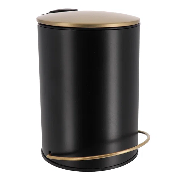 Κάδος Απορριμμάτων Μπάνιου (Φ22x24.5) T-D 3lt Black 6580103