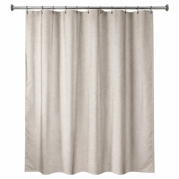 Κουρτίνα Μπάνιου (180x200) Με Κρίκους T-D Linen Aspect Taupe 1221165