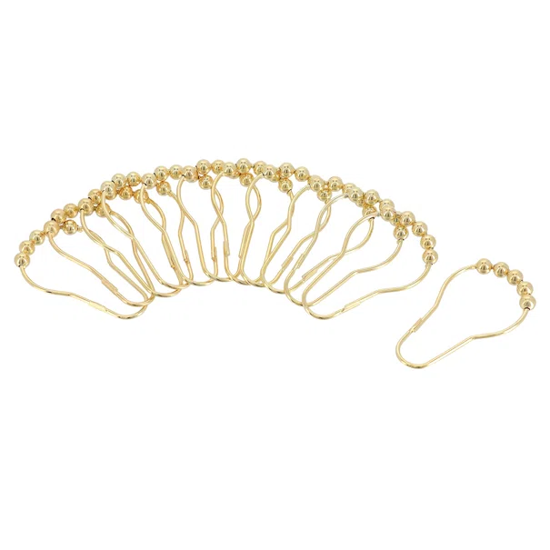 Κρίκοι Κουρτίνας Μπάνιου 12τμχ T-D Gold 2203198