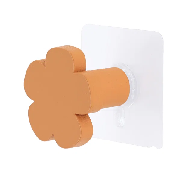 Κρεμαστράκι Αυτοκόλλητο (5x4.2x5) T-D Flower Ochre 9089123
