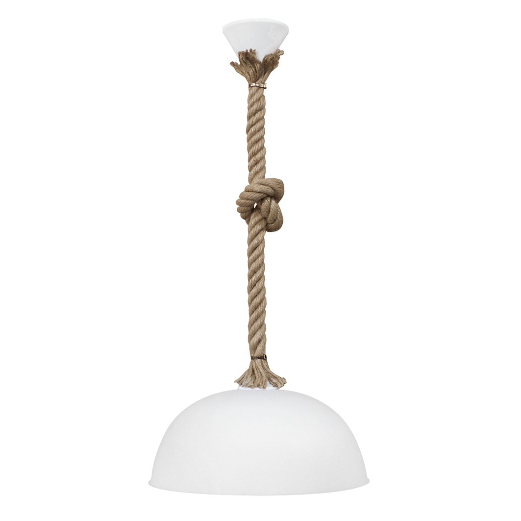 Φωτιστικό Οροφής Μονόφωτο Heronia Sfera/30 31-1056 Rope/White
