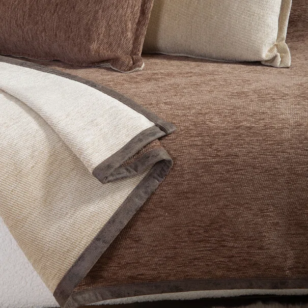 Ριχτάρι Καναπέ Τετραθέσιου 2 Όψεων (180x350) Nef-Nef Homeware Tanger 26 Brown/Ecru