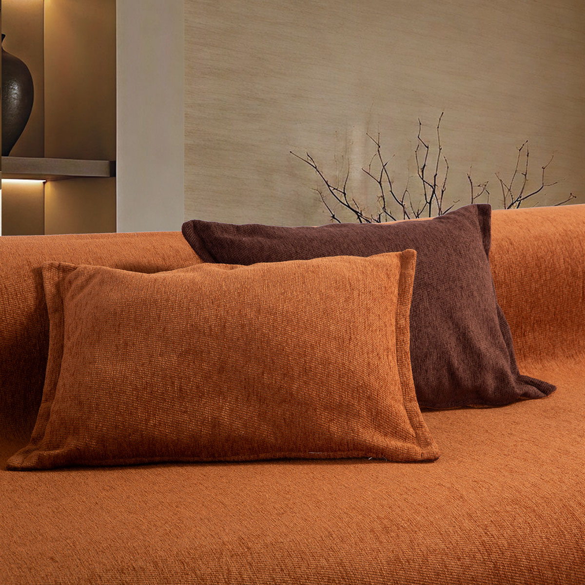 Διακοσμητικό Μαξιλάρι 2 Όψεων (40x55) Nef-Nef Homeware Tanger 26 Camel/Coffee