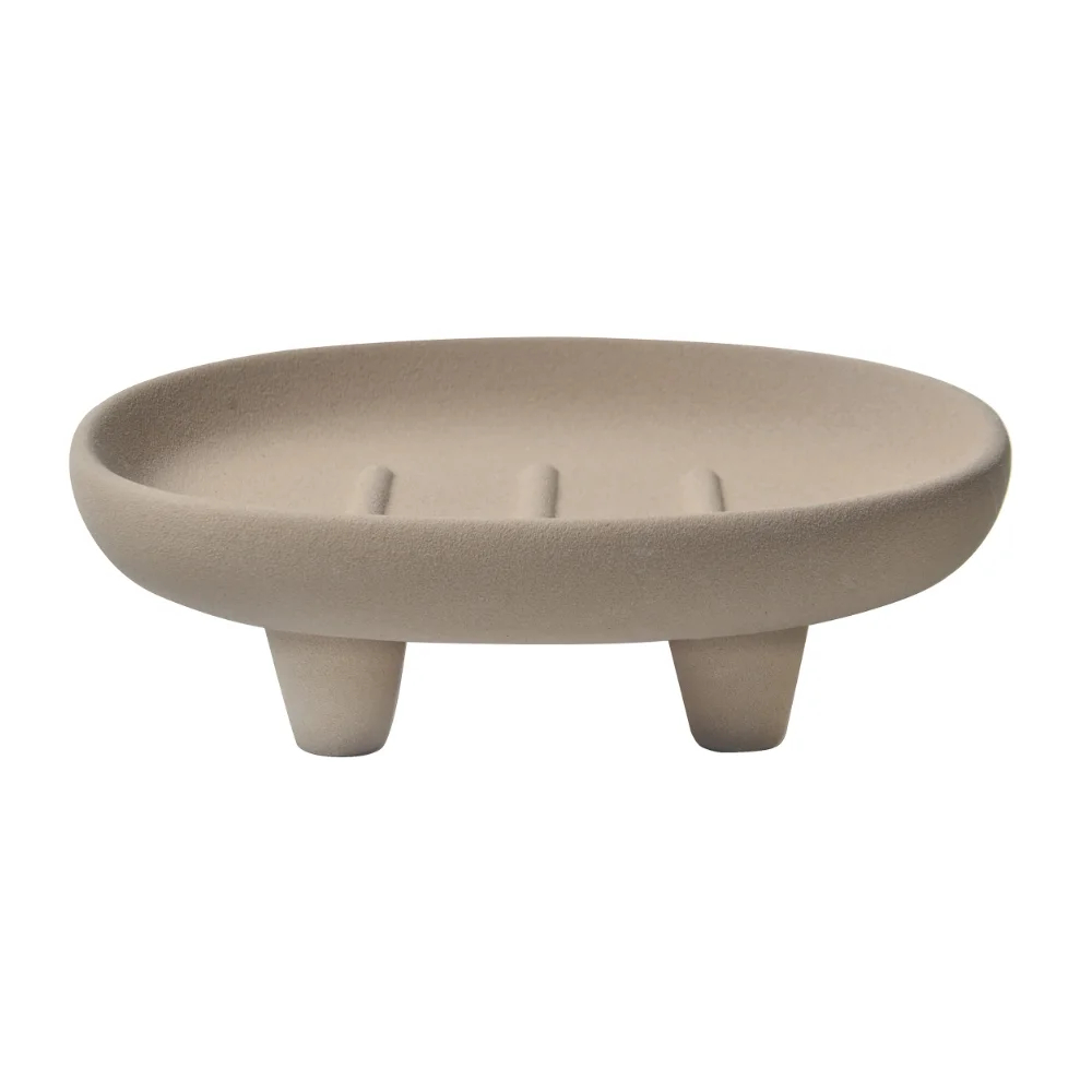 Σαπουνοθήκη (Φ13x4) Spirella Organic Beige 03419.001