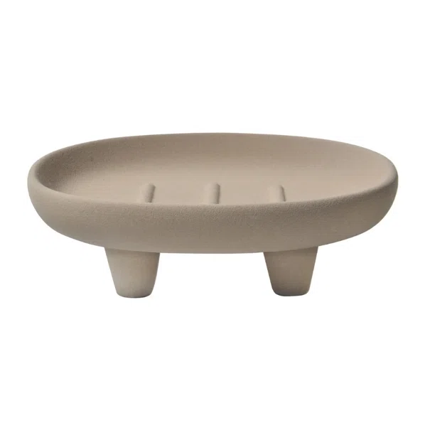 Σαπουνοθήκη (Φ13x4) Spirella Organic Beige 03419.001