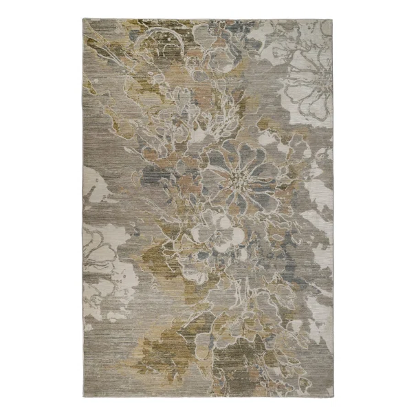 Χαλί Διαδρόμου (80x230) Βιοκαρπέτ Blossom 04116A Cream Gray