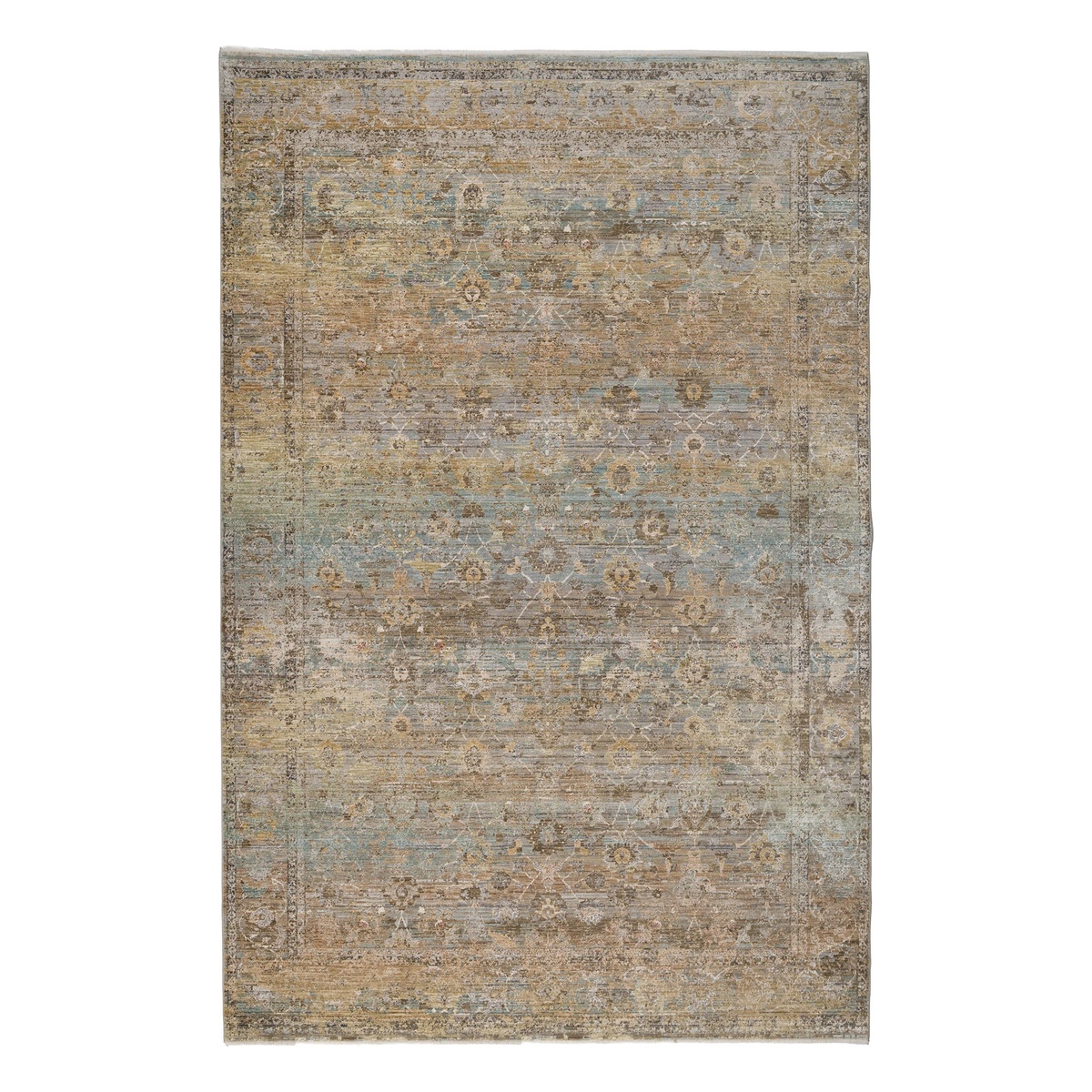 Χαλί (133x190) Βιοκαρπέτ Naf Naf Fermino MJ91B Cream Blue
