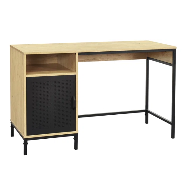Γραφείο Με Ντουλάπι (120x48x75) Spitishop Vivo Natural/Black