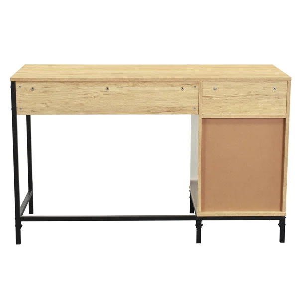 Γραφείο Με Ντουλάπι (120x48x75) Spitishop Vivo Natural/Black