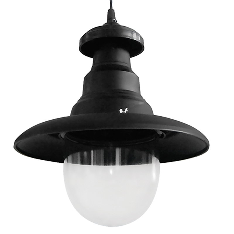 Φωτιστικό Οροφής Μονόφωτο Heronia Pyrofani 26-0024 Black Φωτιστικά Κρεμαστά Spitishop