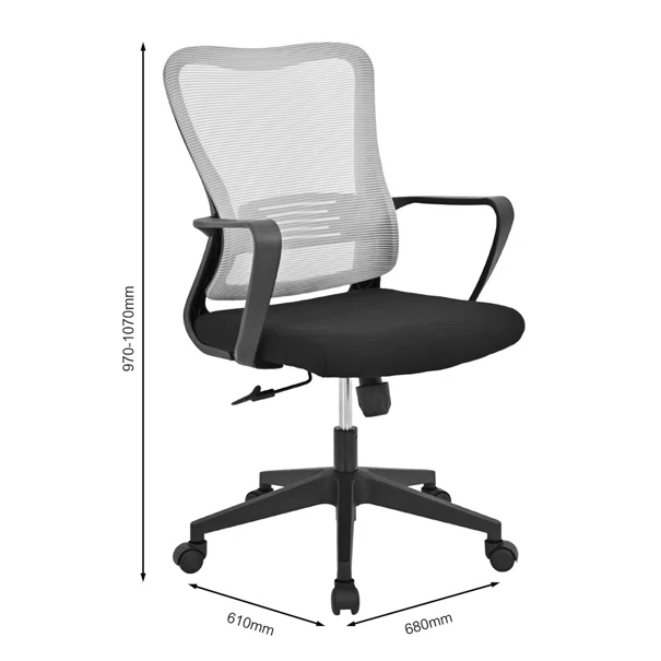 Καρέκλα Γραφείου (68x61x107) Spitishop Intern Grey