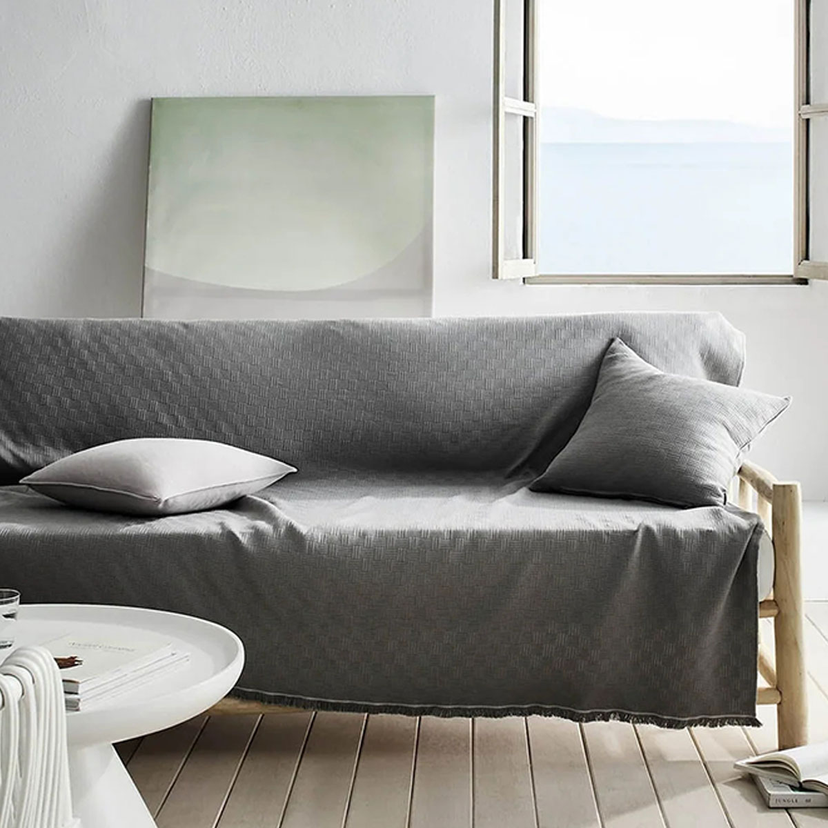 Ριχτάρι Καναπέ Διθέσιου (180x250) Gofis Home Ilania Rock Grey 318/15