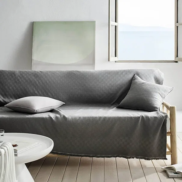 Ριχτάρι Καναπέ Διθέσιου (180x250) Gofis Home Ilania Rock Grey 318/15