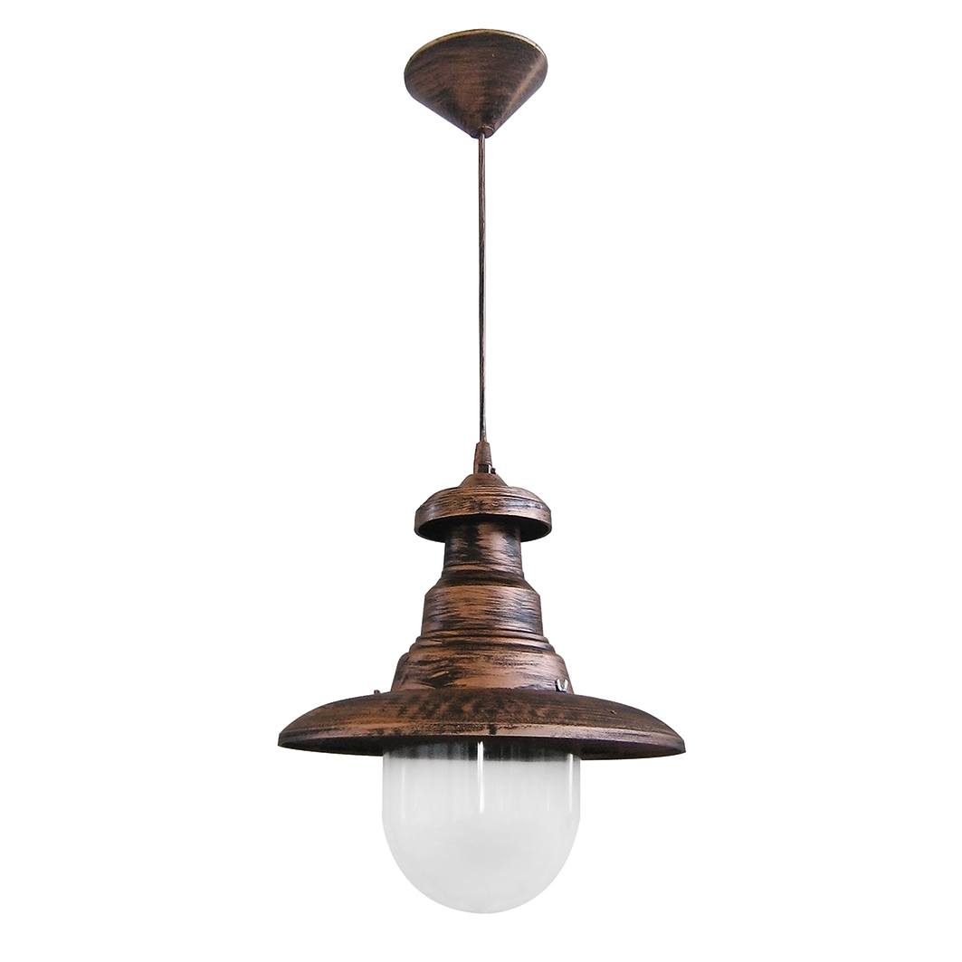 Φωτιστικό Οροφής Μονόφωτο Heronia Pyrofani 26-0027 Copper