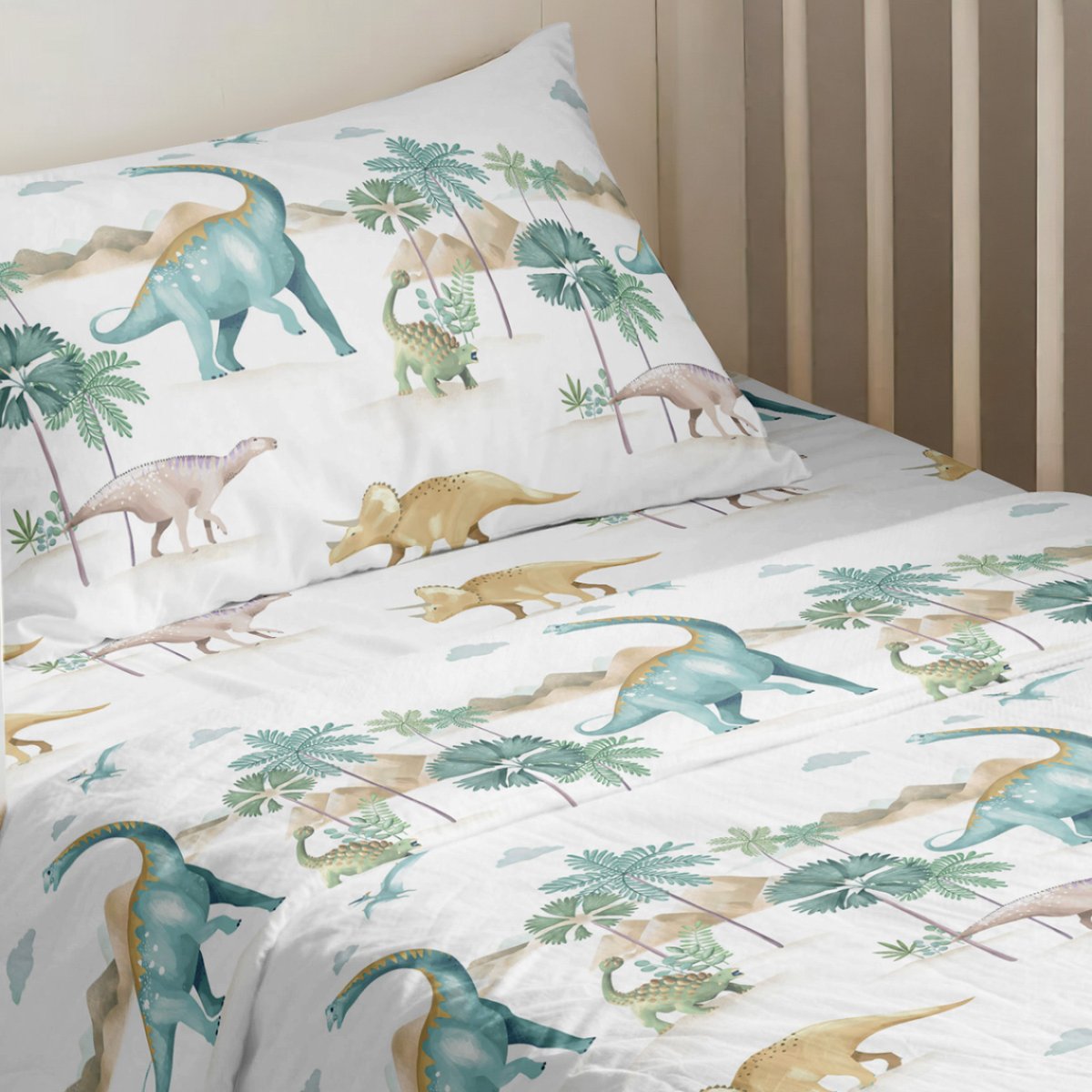 Πάπλωμα Κούνιας (110x160) Melinen Prime Line Baby Dinosaur
