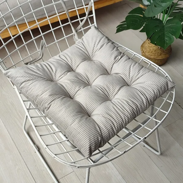 Μαξιλάρι Καρέκλας (40x40) Melinen Cord Light Grey