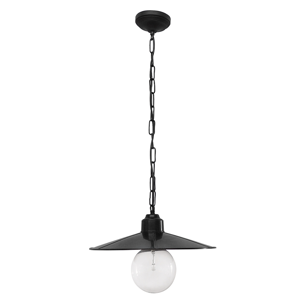 Φωτιστικό Οροφής Μονόφωτο Heronia Petra 11-0161 Black