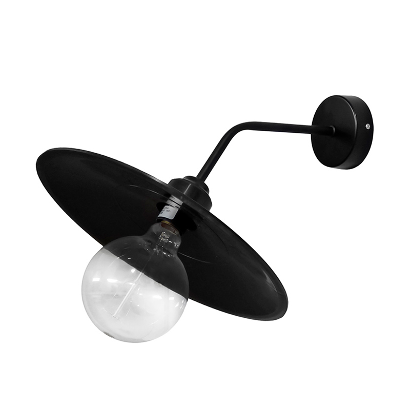 Απλίκα Τοίχου Heronia Petra 31-0978 Black