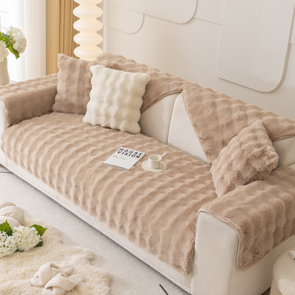Ανώστρωμα Καναπέ (70x210) Melinen Biscuit Beige