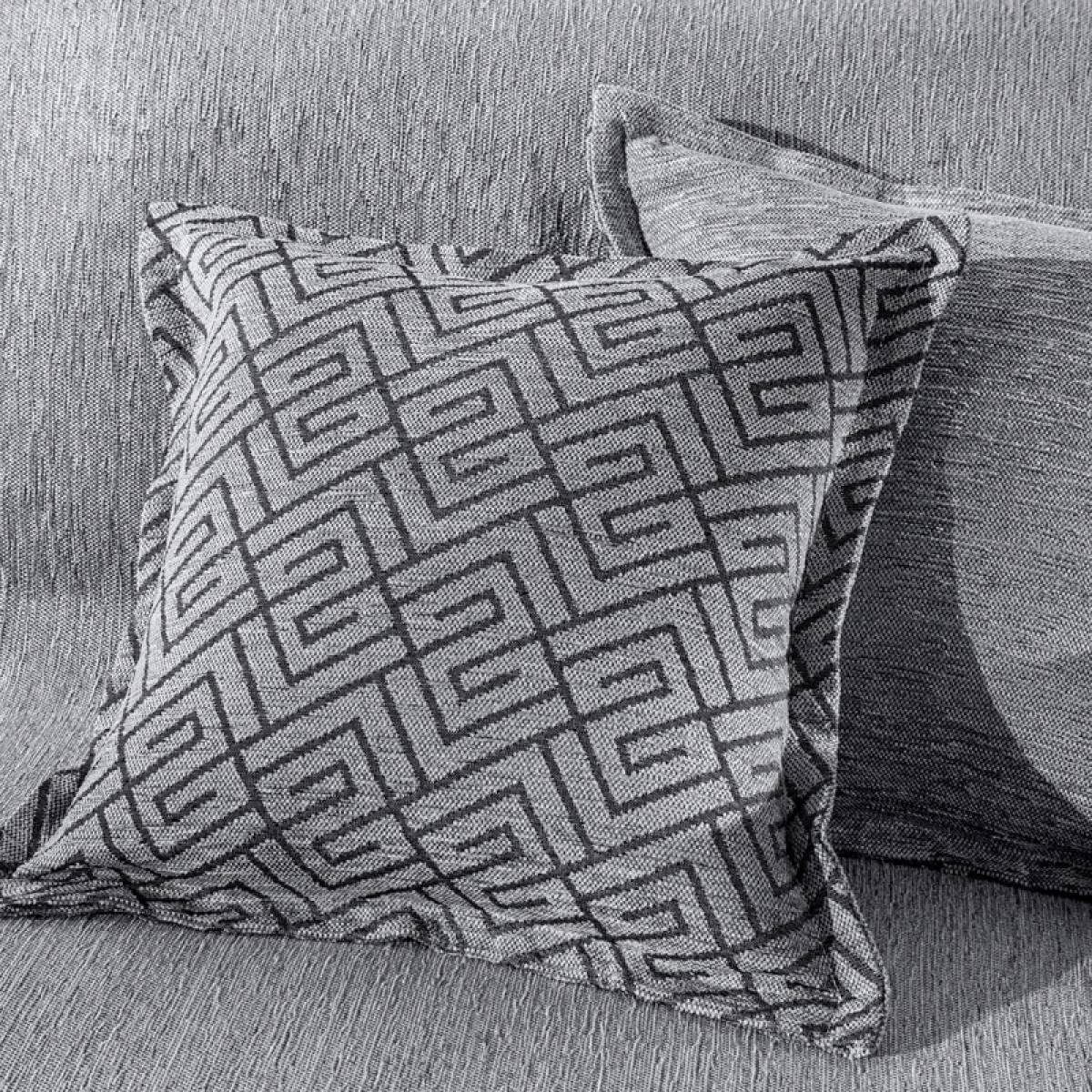Διακοσμητική Μαξιλαροθήκη (45x45) 2 Όψεων Guy Laroche Op-Av-Om Silver