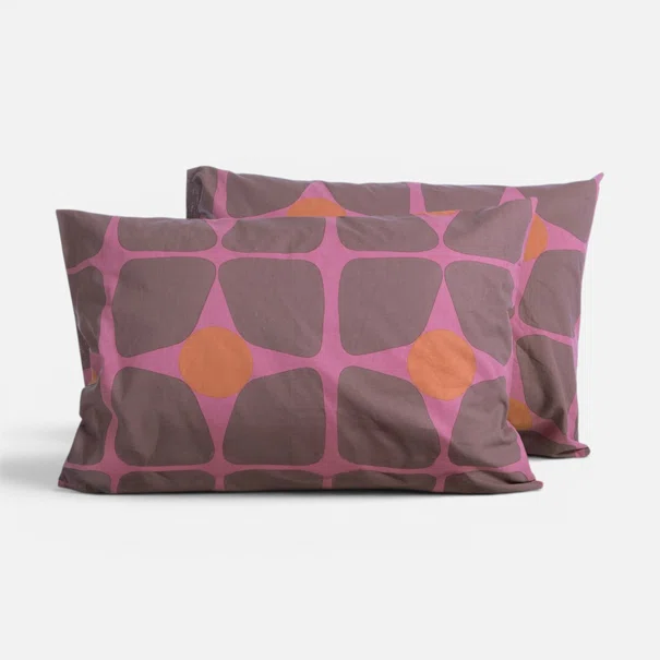 Μαξιλαροθήκη (52x72) Nef-Nef Homeware Casual Coreo Mauve