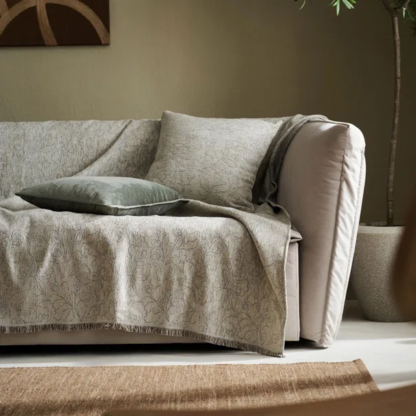 Ριχτάρι Πολυθρόνας (180x180) Gofis Home Aradia Olive Beige 430/06