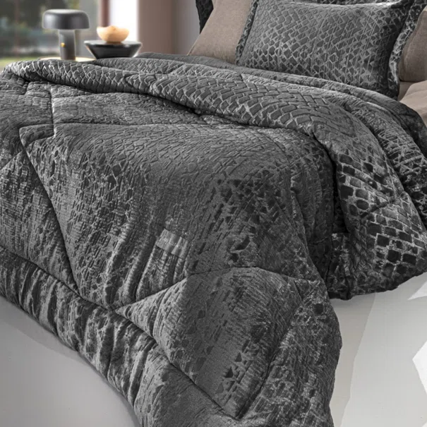 Κουβερτοπάπλωμα King Size (260x240) Guy Laroche Surreal Anthracite