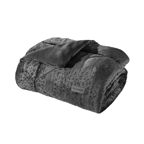 Κουβερτοπάπλωμα King Size (260x240) Guy Laroche Surreal Anthracite