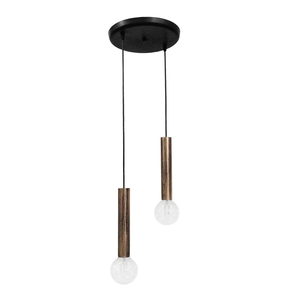 Φωτιστικό Οροφής Δίφωτο Heronia Minimal 34-0193 Bronze
