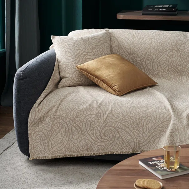 Ριχτάρι Καναπέ Τριθέσιου (180x300) Gofis Home Beige 448/06