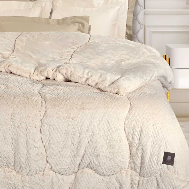 Κουβερτοπάπλωμα King Size (240x250) Greenwich Polo Club Essential 3952 Ivory