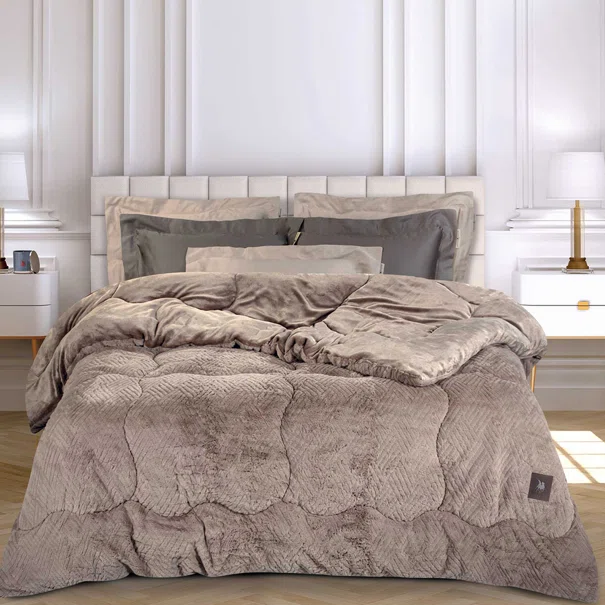 Κουβερτοπάπλωμα King Size (240x250) Greenwich Polo Club Essential 3953 Taupe
