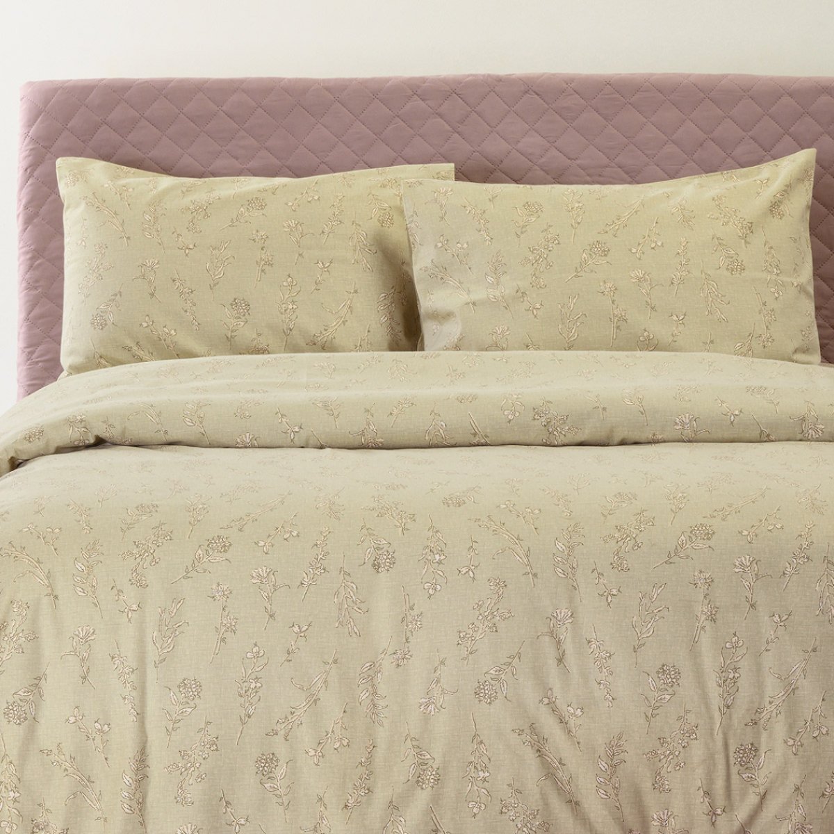 Φανελένια Παπλωματοθήκη Μονή (165x245) Melinen Winter Line Bianca Beige