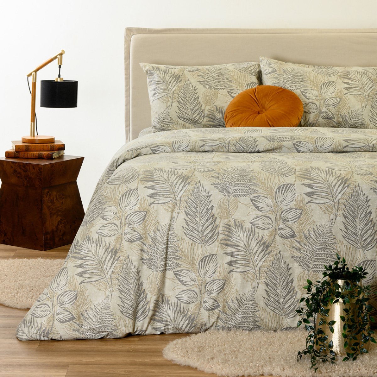 Φανελένια Παπλωματοθήκη Υπέρδιπλη (225x245) Melinen Noor Beige