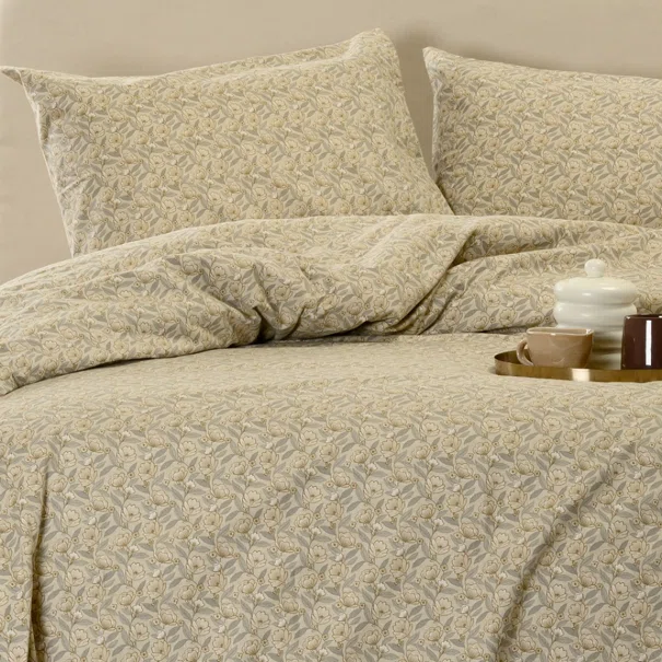 Φανελένια Παπλωματοθήκη Υπέρδιπλη (225x245) Melinen Elsa Beige