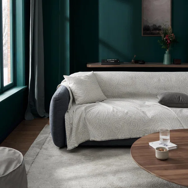 Ριχτάρι Καναπέ Τριθέσιου (180x310) Gofis Home Silver Grey 448/15