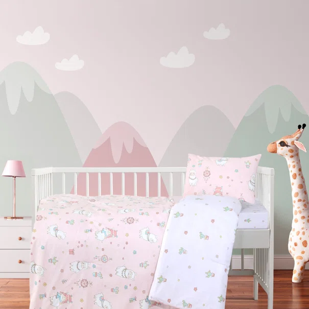 Σεντόνια Κούνιας (Σετ) Kocoon Pink Paca