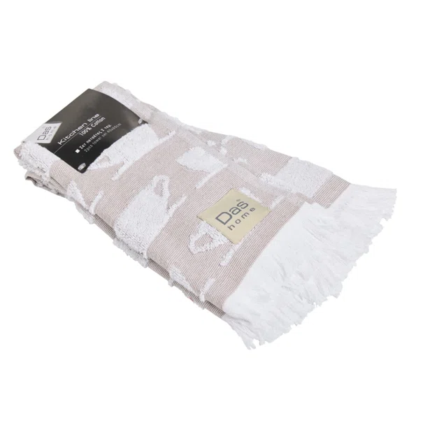 Ποτηρόπανα (Σετ 2τμχ) Das Home 0902 Brown