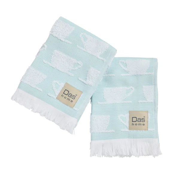 Ποτηρόπανα (Σετ 2τμχ) Das Home 0904 Mint